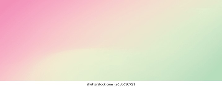 Gradiente suave rosa e verde. Plano de fundo de desfoque de cor de primavera. Verão humor pastel turvo fundo gradiente. Fresco abstrato tema primavera papel de parede para cartaz, banner, modelo, apresentação