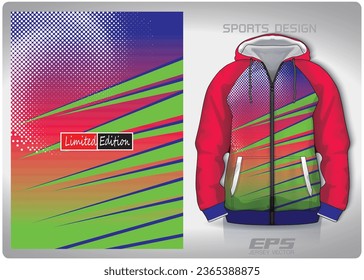 pink green speed pattern design, illustration, textile background for sports t-shirt, football jersey shirt mockup for football club. consistent front view