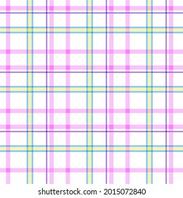 Pink and green tone Plaid Pattern, Colorful seamless pattern design for decorating, wallpaper, wrapping paper, fabric, backdrop and etc.