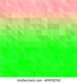 Pink green triangle gird abstract background