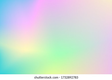 Pink green vector gradient background. Pastel color gradient mesh. Soft multicolored backdrop for web design. Digital liquid color blot. Trendy banner or cover template. Blurry colorful abstraction 