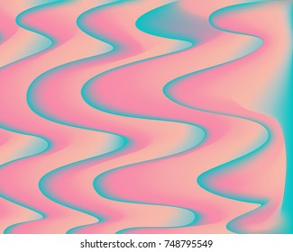 pink and green waves overlap background