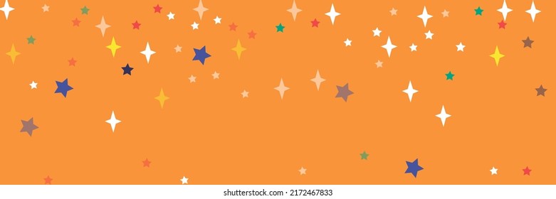 Pink Green Yellow Blue Turquoise Orange Sea Stars Pattern. White Vibrant Colorful Vivid Multicolor Bright Violet Background. Indigo Lavender Stars Red Azure Chaotic Pastel Print Sky Background.