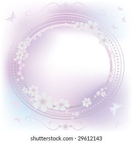 Pink greeting card