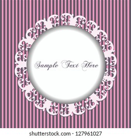 pink greeting card for sample text