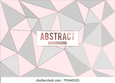 Pink grey abstract geometric background