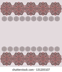 Pink and grey pattern with circles