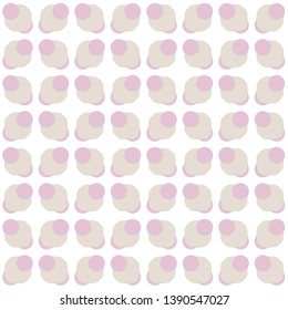 Pink and grey pattern on white background. Seamless pattern. Abstract vector.