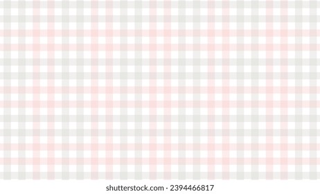 Pink and grey plaid fabric texture as a background	