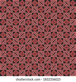 fondo repetitivo rosa y gris. cuadrados rayados. formas geométricas. patrón sin costuras vectorial. muestra de tela. papel envolvente. impresión continua. elemento de diseño para textiles, decoración, ropa, estuche para teléfono