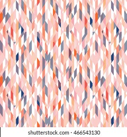 Pink and grey rhombuses seamless pattern. Mosaic elements