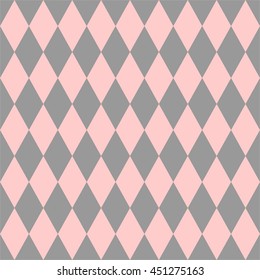Pink and grey tile vector pattern
