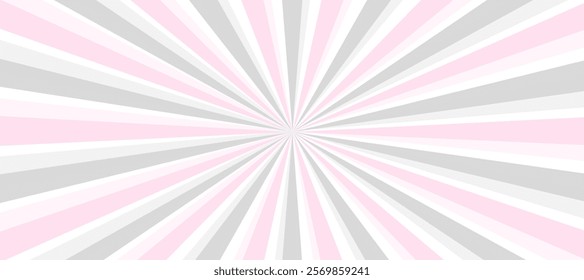 Pink grey and white sunburst background	