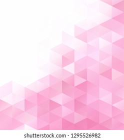 Pink Grid Mosaic Background, Creative Design Templates