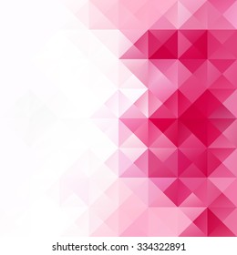 Pink Grid Mosaic Background, Creative Design Templates
