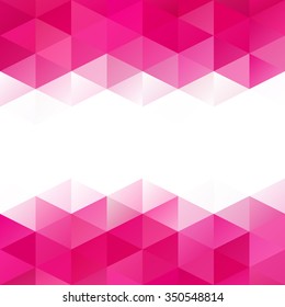 Pink Grid Mosaic Background, Creative Design Templates