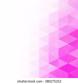 Pink Grid Mosaic Background, Creative Design Templates