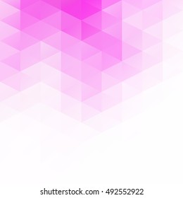 Pink Grid Mosaic Background, Creative Design Templates