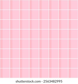 Pink grid seamless pattern. Minimalist checkered design with a modern aesthetic. Perfect Valentine’s day background for love-themed creative projects.