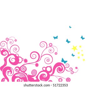 Pink grunge background