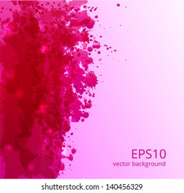Pink grunge background. Vector illustration.