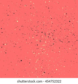 Pink grunge texture with ink drops, presentation background. Abstract seamless pattern vector template. 