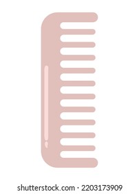 Pink Hair Brush Over White