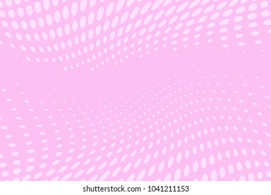 Pink halftone background. Digital gradient. Wavy dotted pattern with circles, dots, point. Design element for web banners, posters, cards, wallpapers, sites, panels. Vector illustration
