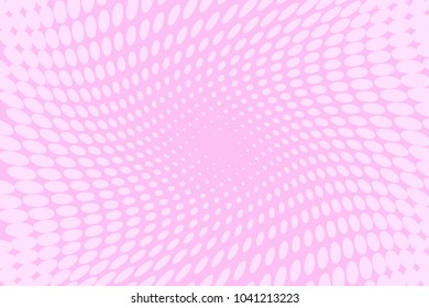 Pink halftone background. Digital gradient. Wavy dotted pattern with circles, dots, point. Design element for web banners, posters, cards, wallpapers, sites, panels. Vector illustration