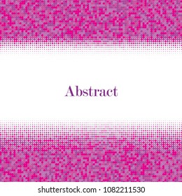 Pink halftone dots. Colorful geometric gradient for pop art designs. Geometric vintage monochrome fade wallpaper. Pop art print. Dotted geometric retro pattern. Comic halftone background.