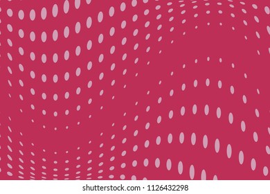 Pink Halftone dotted background. Pop art style. Retro pattern with circles, dots, design element for web banners, posters, cards, Wallpaper, backdrops, sites.  Vector illustration  