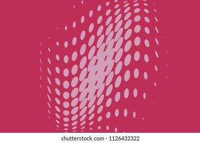 Pink Halftone dotted background. Pop art style. Retro pattern with circles, dots, design element for web banners, posters, cards, Wallpaper, backdrops, sites.  Vector illustration  