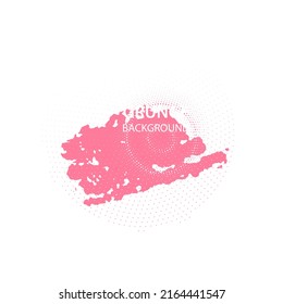 pink halftone grunge on white background   