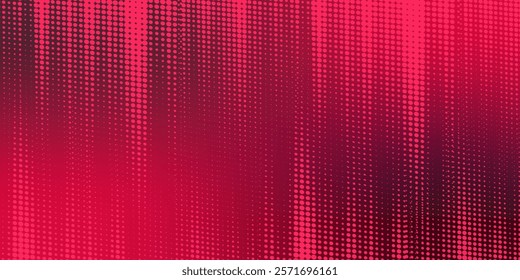 pink halftone on red background. Vector dotted sparkles or halftone shine pattern texture Pop Art Style Background. EPS 10