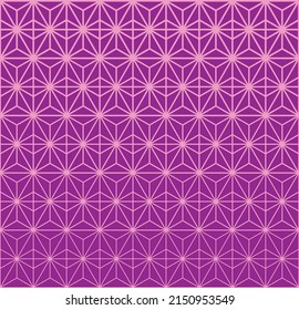 Patrón de medio tono rosado sobre fondo morado. Fondo de medio tono lineal. Ilustración vectorial aislada sobre fondo violeta.