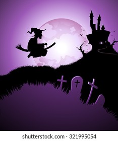 Pink Halloween Background