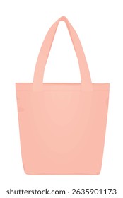 Pink hand bag. vector illustration	