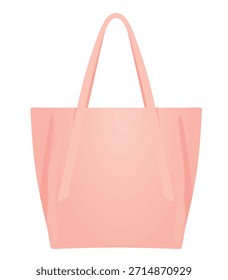 Bolso de mano rosa. Ilustración vectorial