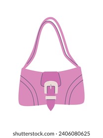Pink handbag, 00s style. Glamorous element for your design