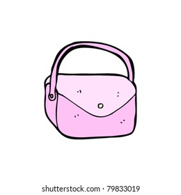 pink handbag cartoon
