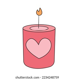 Pink Happy Valentine Vector Icon