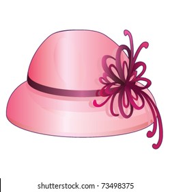 Pink Hat Ladies Vector Illustration Stock Vector (Royalty Free ...