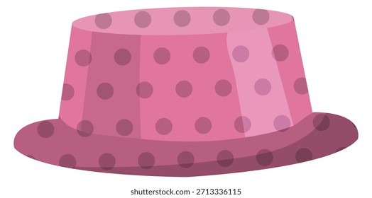 Un sombrero rosa con lunares