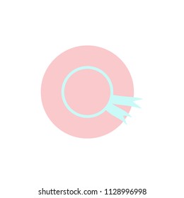 Pink hat vector icon