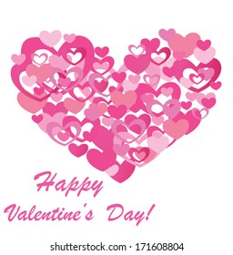corazón rosa