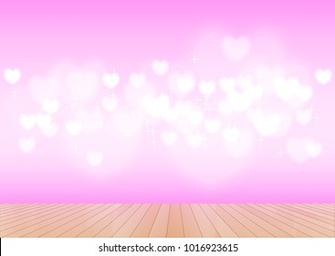 pink heart abstract background for product presentation