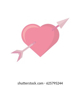 pink heart arrow love symbol