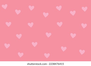 pink heart with pink background. Hand drawn abstract illustration. vector abstract heart design.