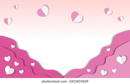 pink heart background for making Valentine's Day cards, and wedding cards. the meaning of love