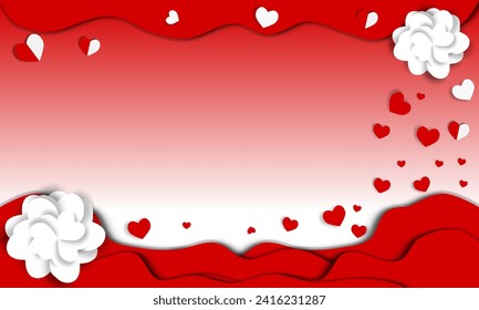 rosafarbener Hintergrund für Valentinstag-Karte, Hochzeitskarte. die Bedeutung der Liebe